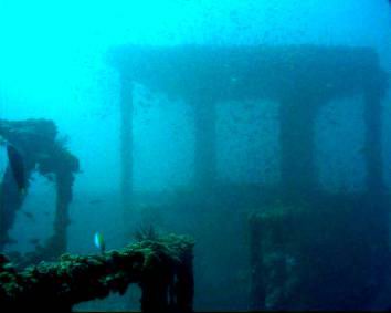 king cruiser underwater shot. the bridge king cruiser underwater shot. the bridge