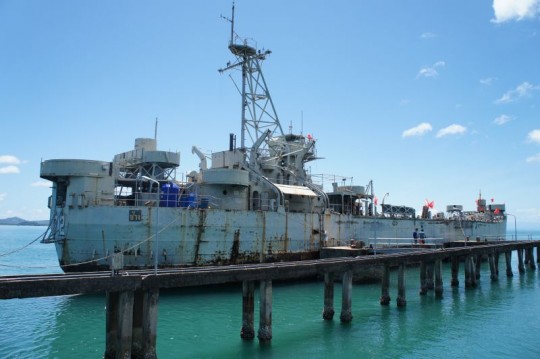 koh chang wreck on pier